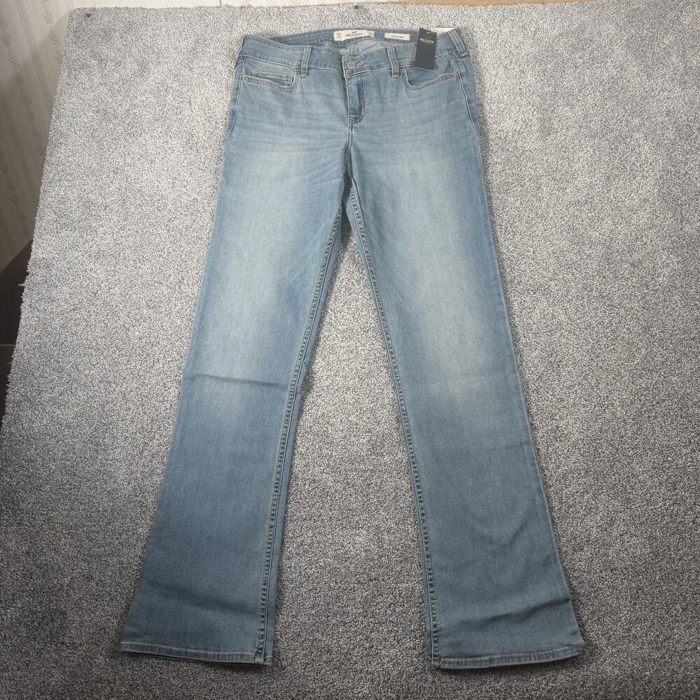 Hollister Bootcut Jeans 15L 32x34 Blue Light Wash Stretch Minimalist Chic